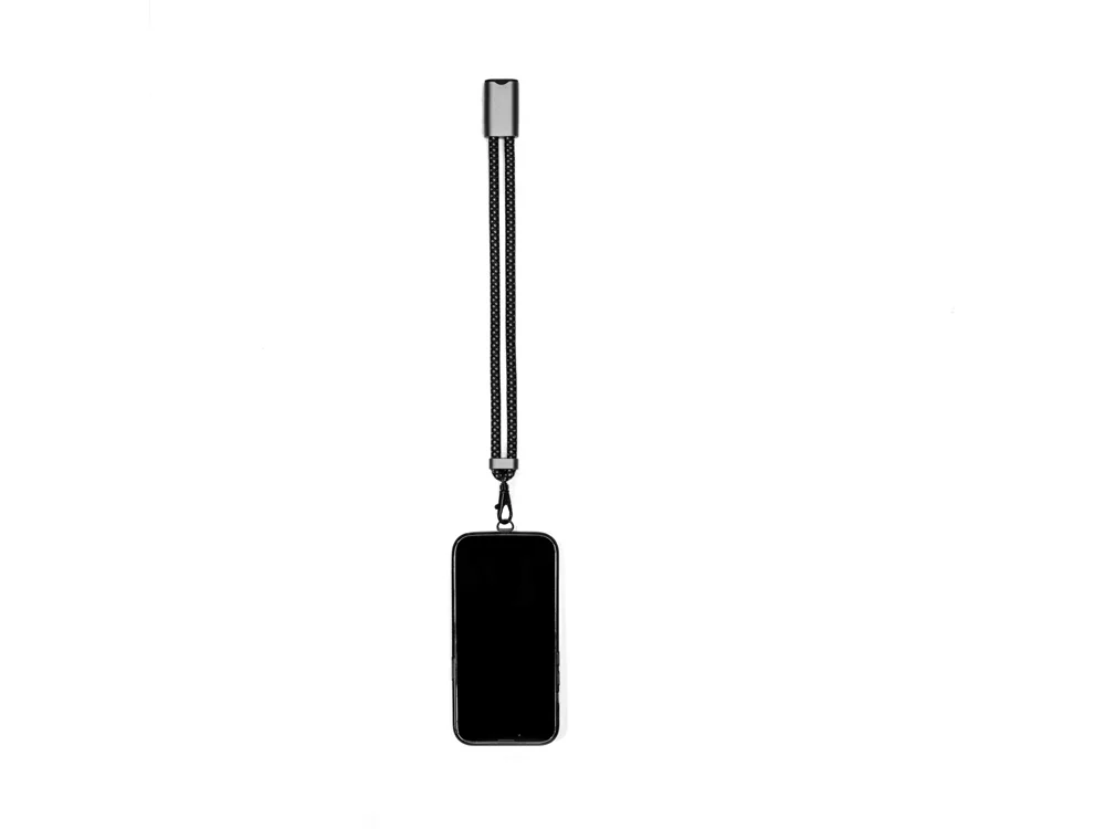 Ремешок-держатель для телефона с зарядным кабелем USB-C- USB-C Lany Wristband Charge Eco серый - фото 12