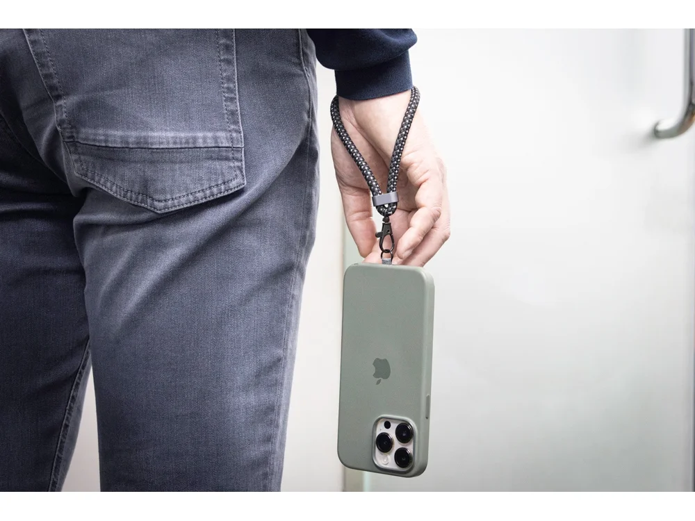 Ремешок-держатель для телефона с зарядным кабелем USB-C- USB-C Lany Wristband Charge Eco серый - фото 18