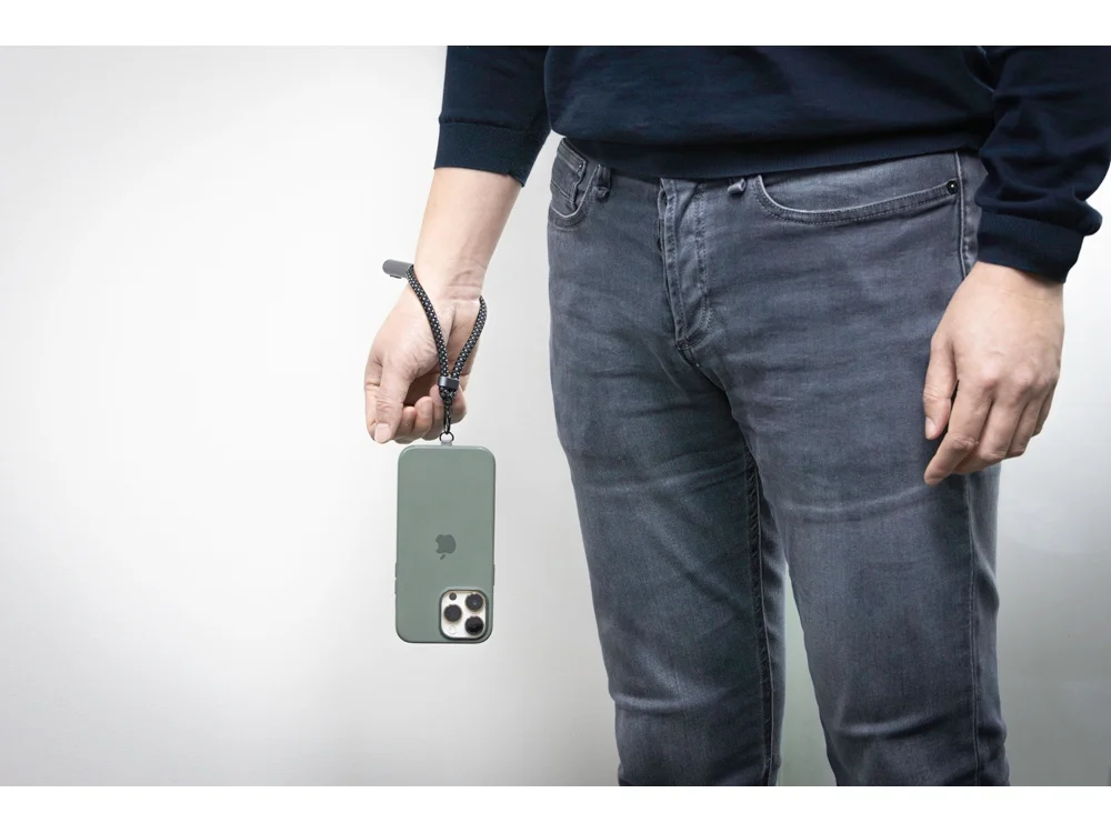 Ремешок-держатель для телефона с зарядным кабелем USB-C- USB-C Lany Wristband Charge Eco серый - фото 19