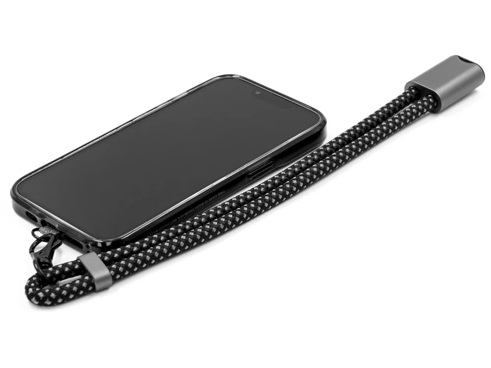 Ремешок-держатель для телефона с зарядным кабелем USB-C- USB-C Lany Wristband Charge Eco серый - фото 9