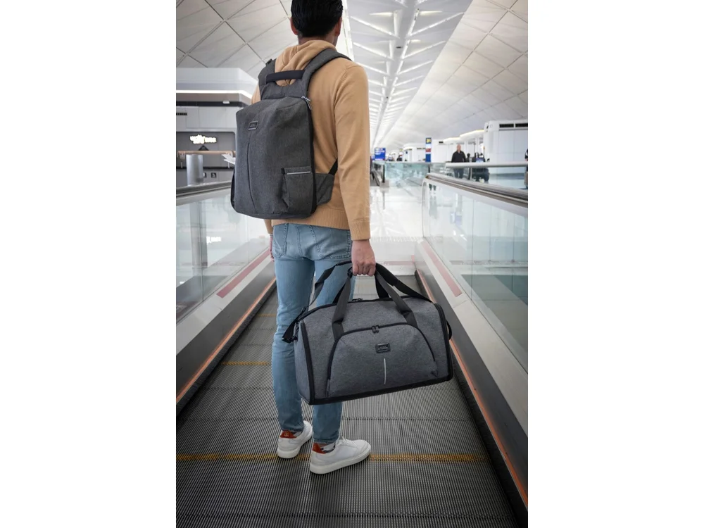 Водостойкая складывающаяся универсальная сумка Tourister серый - фото 18
