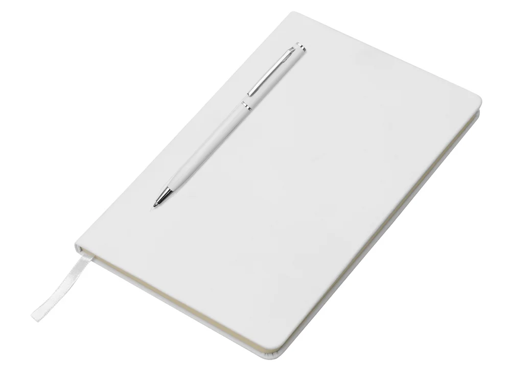 Блокнот А5 Magnet soft-touch с магнитным держателем для ручки белый A5 - фото 2
