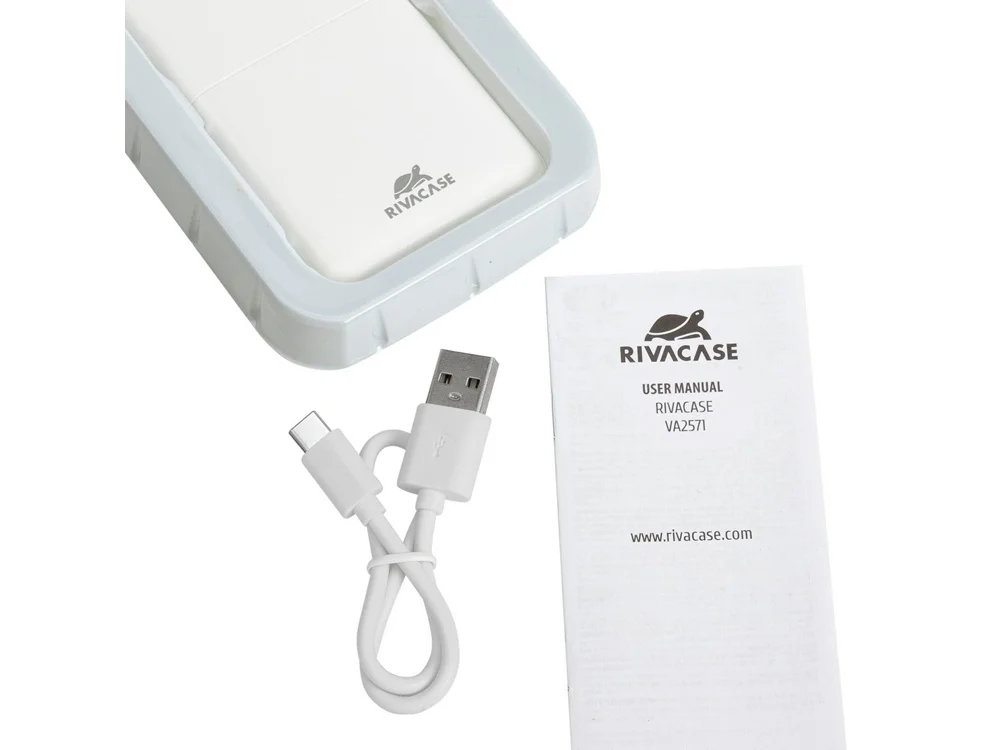 Внешний аккумулятор с быстрой зарядкой VA2571 20000 mAh белый - фото 19