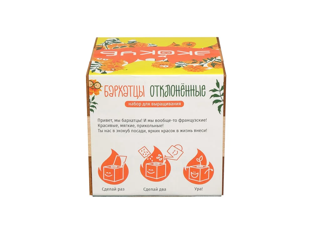 Набор для выращивания Бархатцы желтый - фото 4