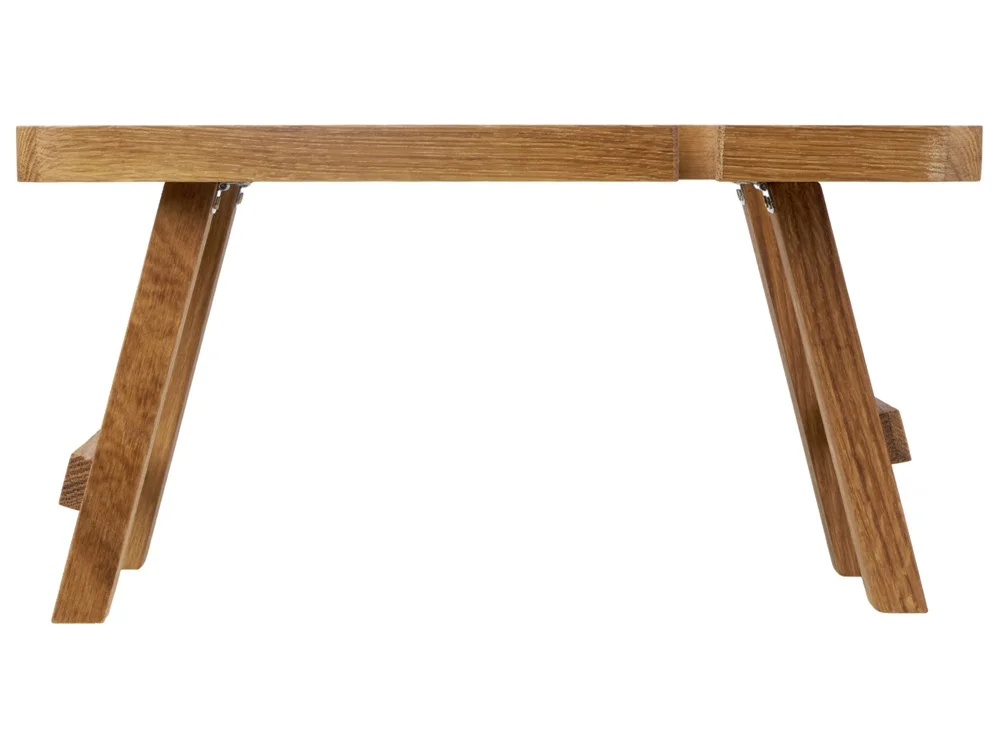 Складной столик из дуба Snack&Wine натуральный коричневый - фото 3