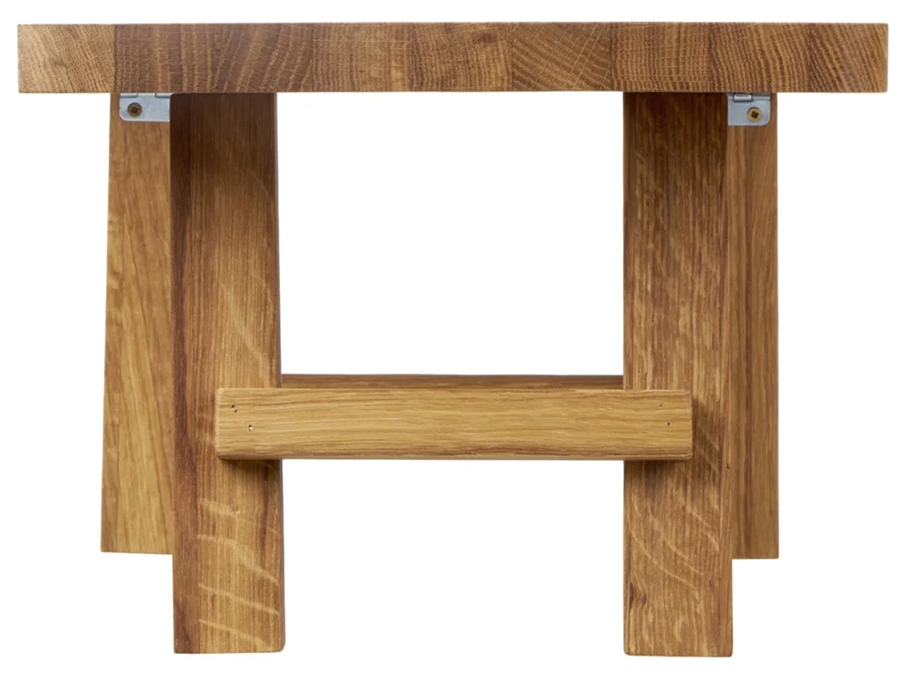 Складной столик из дуба Snack&Wine натуральный коричневый - фото 4