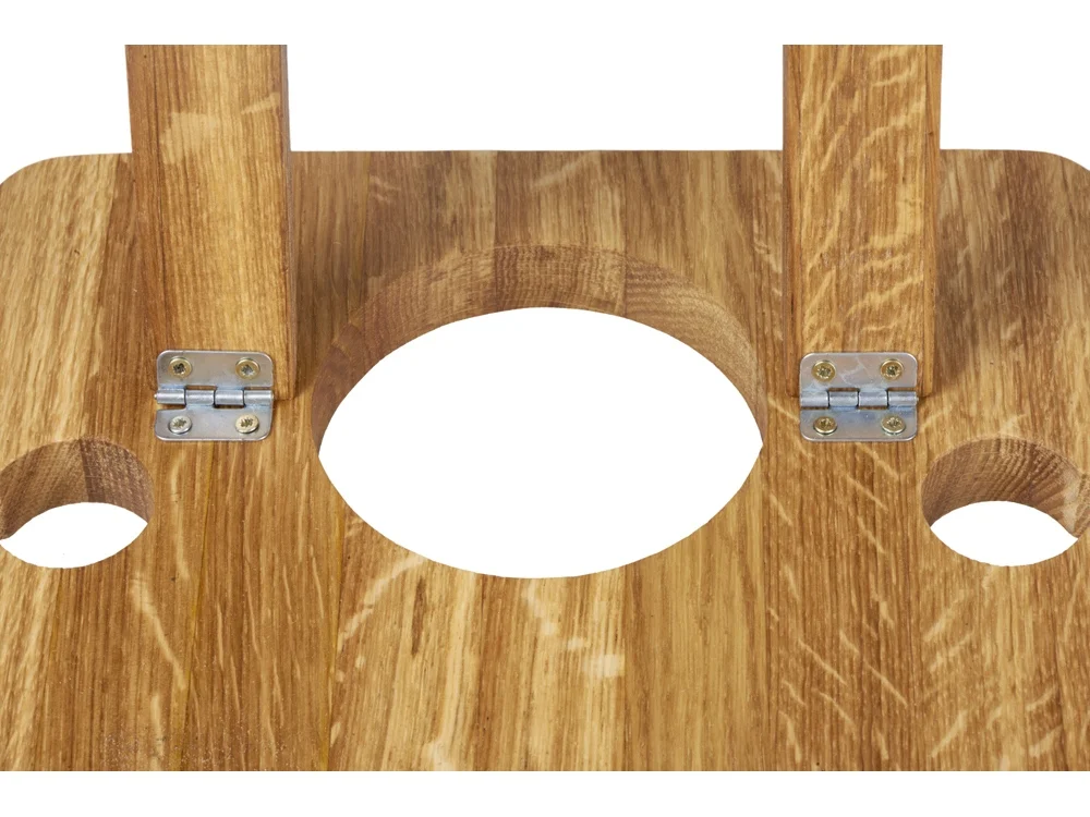 Складной столик из дуба Snack&Wine натуральный коричневый - фото 8