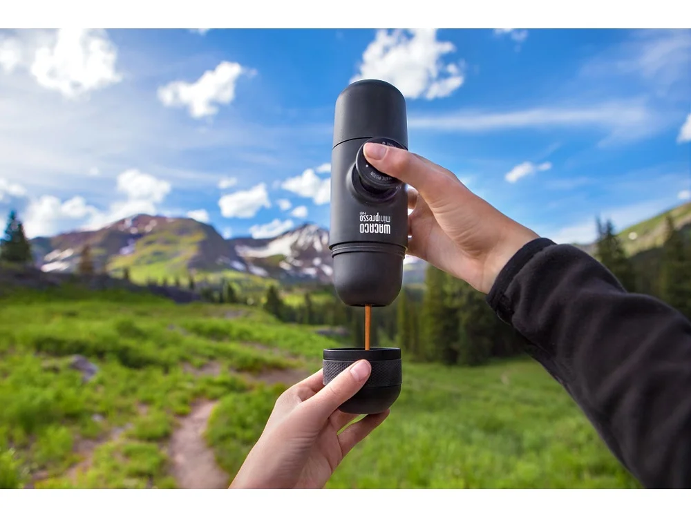 Ручная мини кофемашина Minipresso GR для молотого кофе черный 70 мл - фото 5