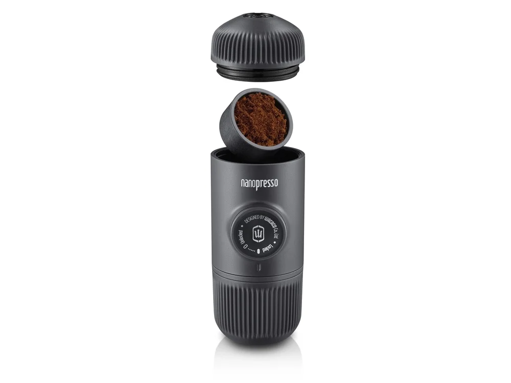 Ручная мини кофемашина Nanopresso + кейс для хранения черный 80 мл - фото 3