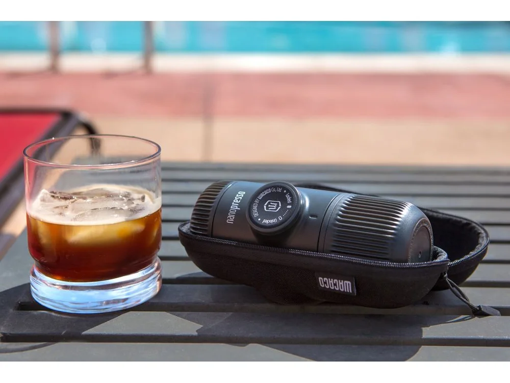 Ручная мини кофемашина Nanopresso + кейс для хранения черный 80 мл - фото 5