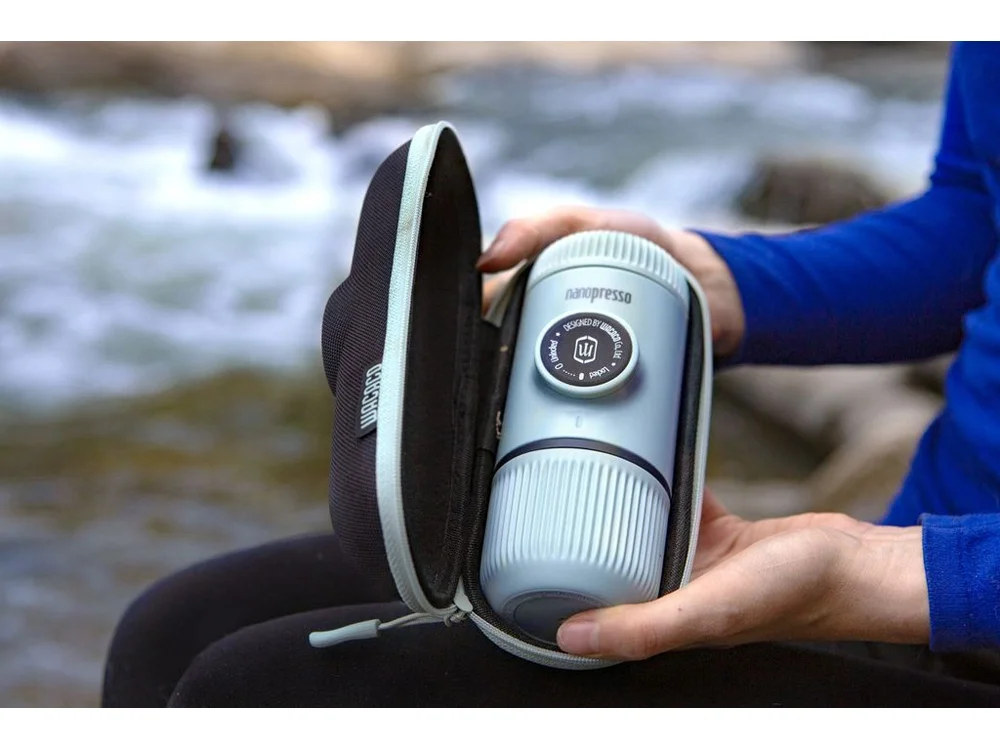 Ручная мини кофемашина Nanopresso Elements голубой 80 мл - фото 3