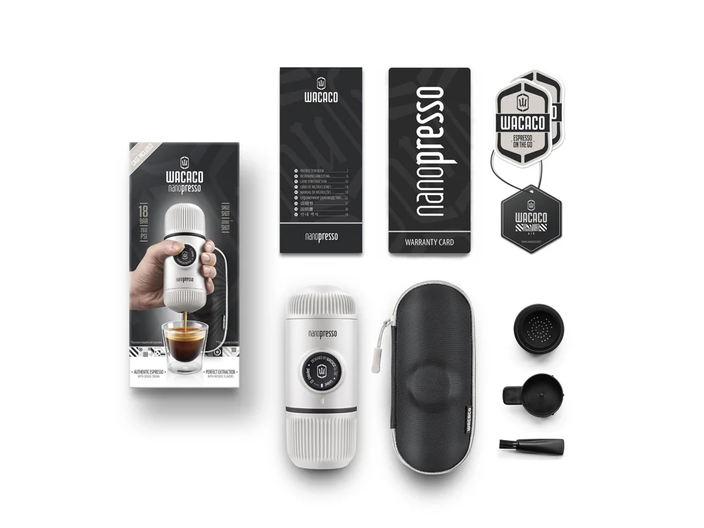 Ручная мини кофемашина Nanopresso Elements белый 80 мл - фото 2