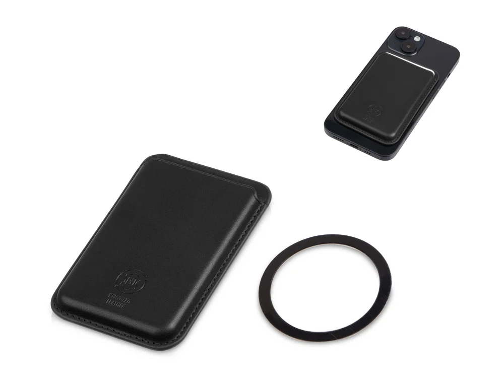 Магнитный картхолдер «Cairo» для iPhone и других смартфонов, черный