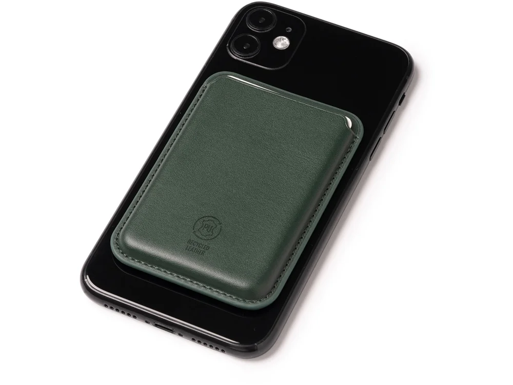 Магнитный картхолдер «Cairo» для iPhone и других смартфонов, темно-зеленый - фото 2