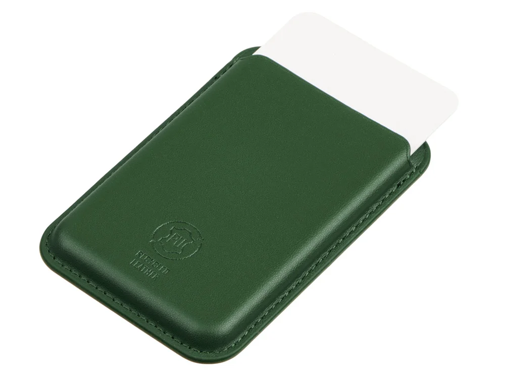 Магнитный картхолдер «Cairo» для iPhone и других смартфонов, темно-зеленый - фото 3