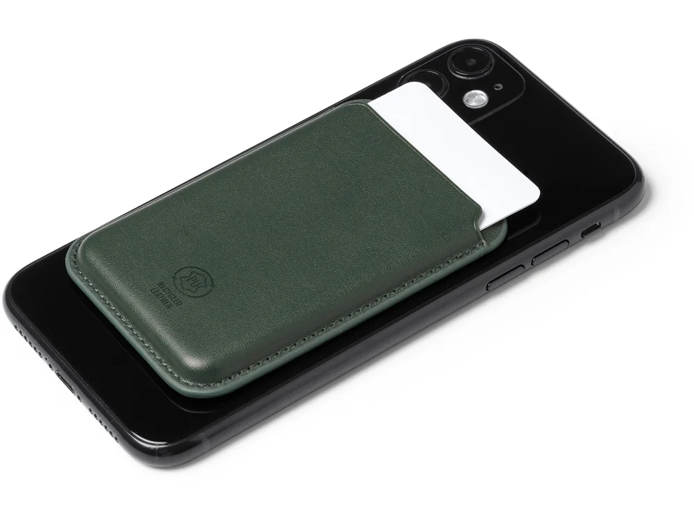 Магнитный картхолдер «Cairo» для iPhone и других смартфонов, темно-зеленый - фото 7