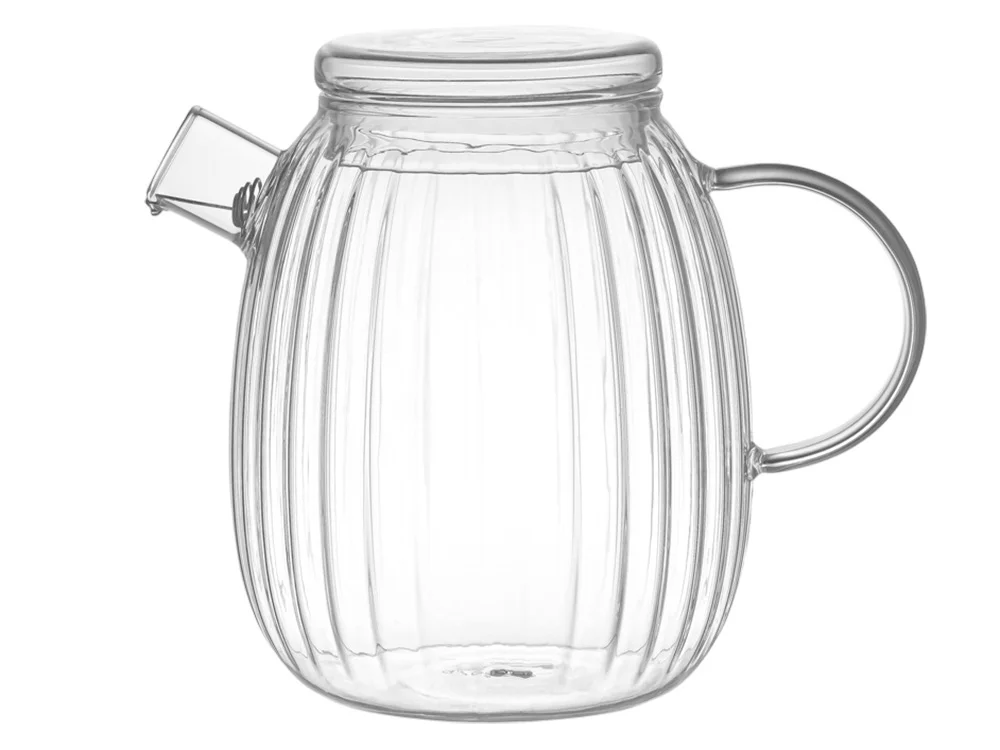 Стеклянный заварочный чайник с гранями «Prism», прозрачный, 1000 мл - фото 2