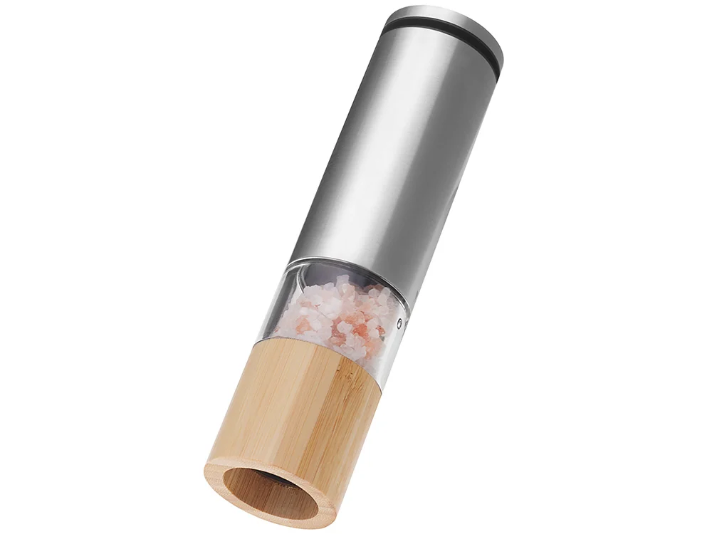 Электрическая мельница для специй, на батарейках «Clove», серебристый, коричневый - фото 2