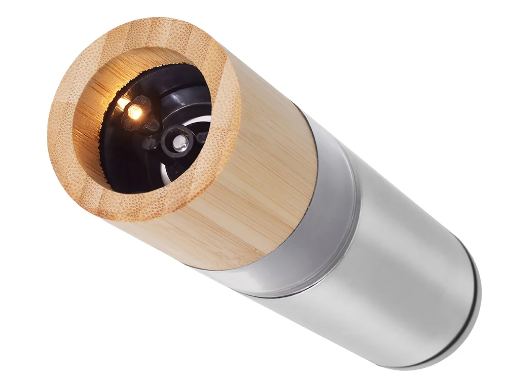 Электрическая мельница для специй, на батарейках «Clove», серебристый, коричневый - фото 3