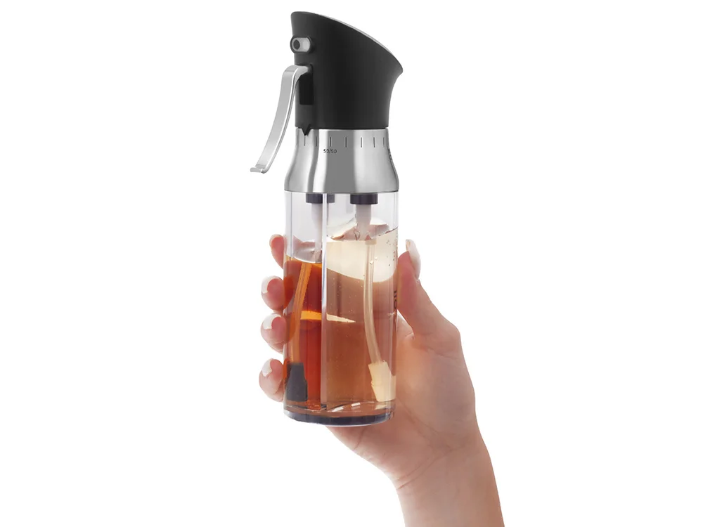 Дозатор для масла и уксуса «Balsamic», серебристый, черный, 190 мл - фото 5