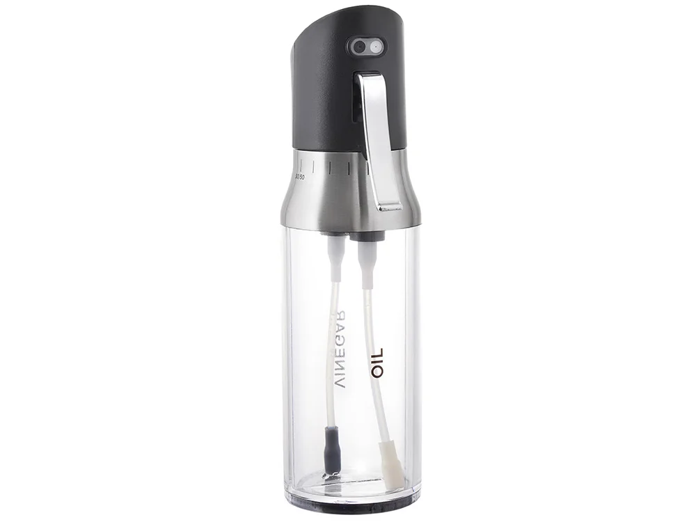 Дозатор для масла и уксуса «Balsamic», серебристый, черный, 190 мл - фото 6