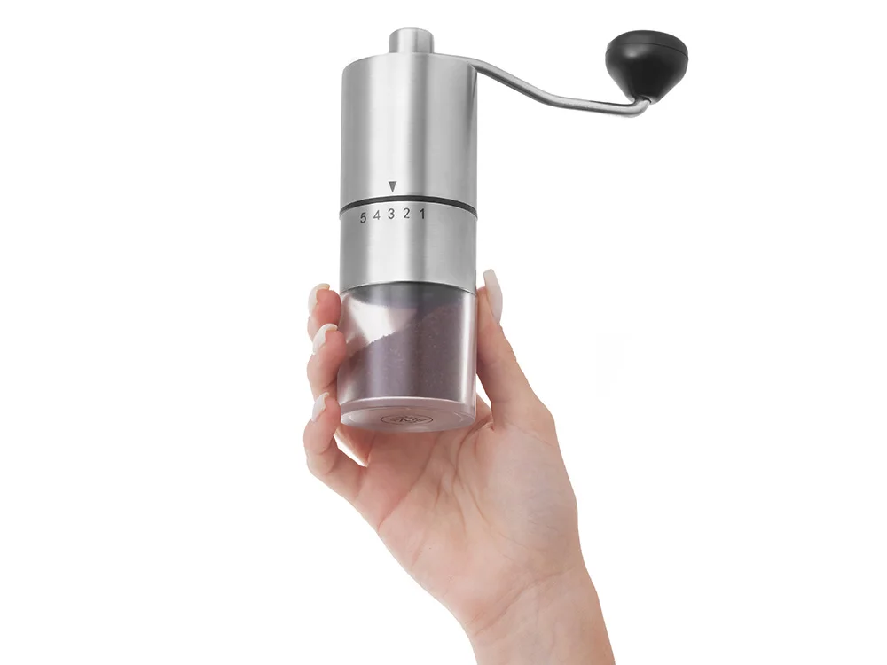 Механическая кофемолка Alegría серебристый 70 мл - фото 8