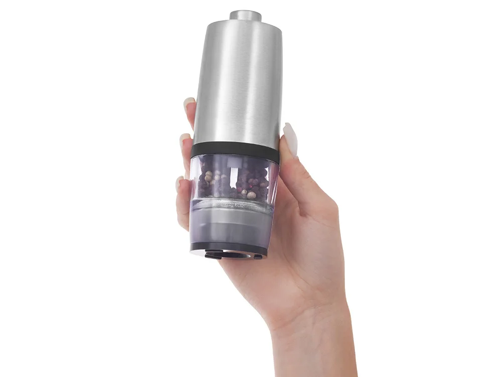 Электрическая мельница для специй на батарейках Origanum серебристый - фото 6