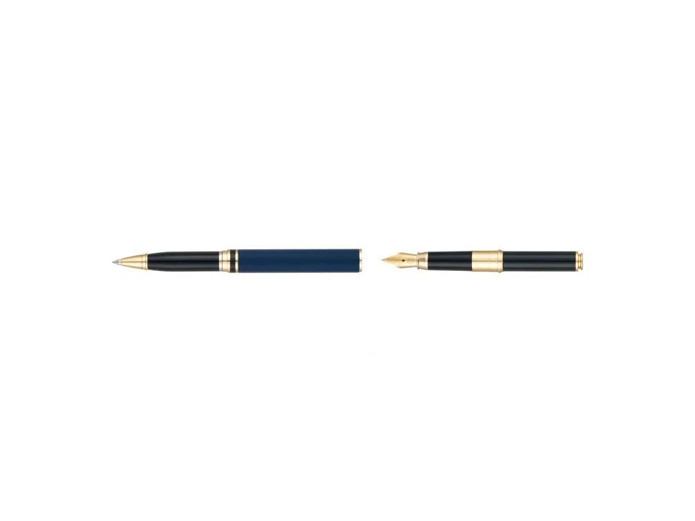 Ручка 2 в 1 шариковая и перьевая Combi Pen синий - фото 5