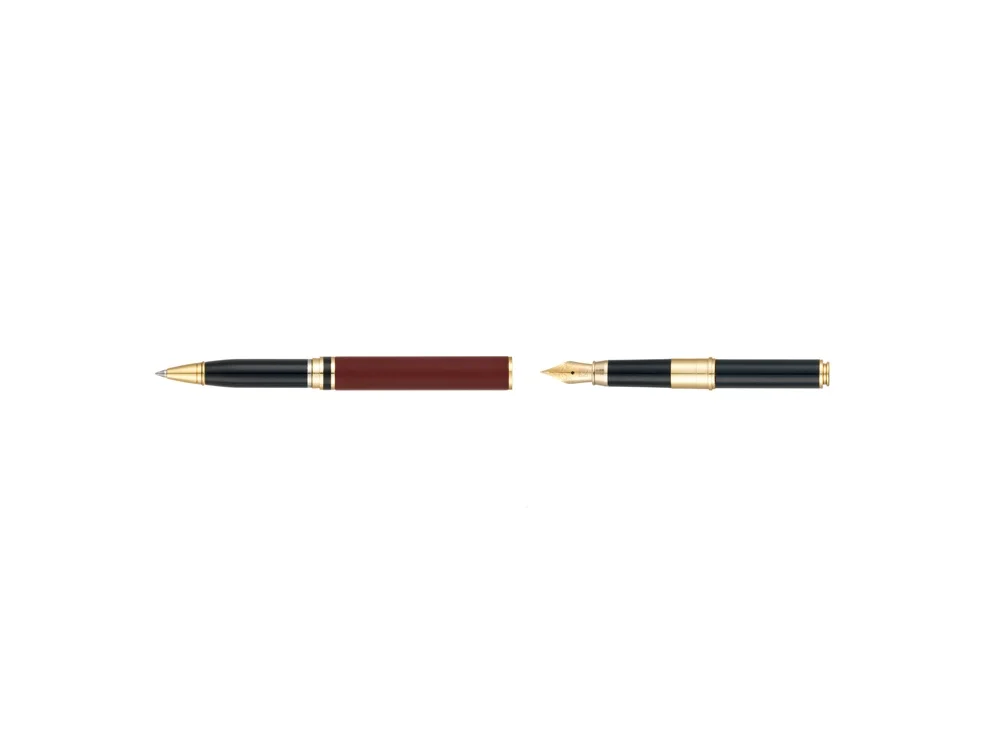Ручка 2 в 1 шариковая и перьевая Combi Pen терракотовый - фото 5