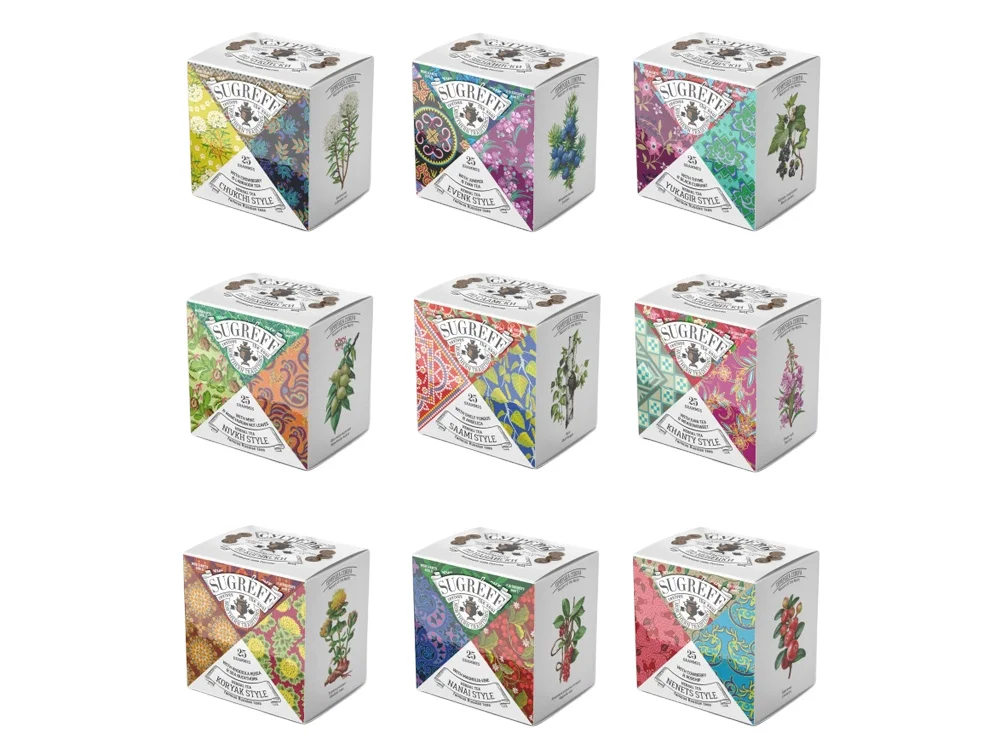 Подарочный набор c чаем «Сокровища Севера» в деревянной шкатулке без лого, натуральный - фото 5