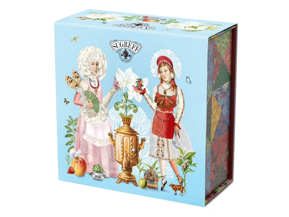 Подарочный набор c купажами чая «Цветущий сад» в подарочной упаковке, мультиколор - фото 3