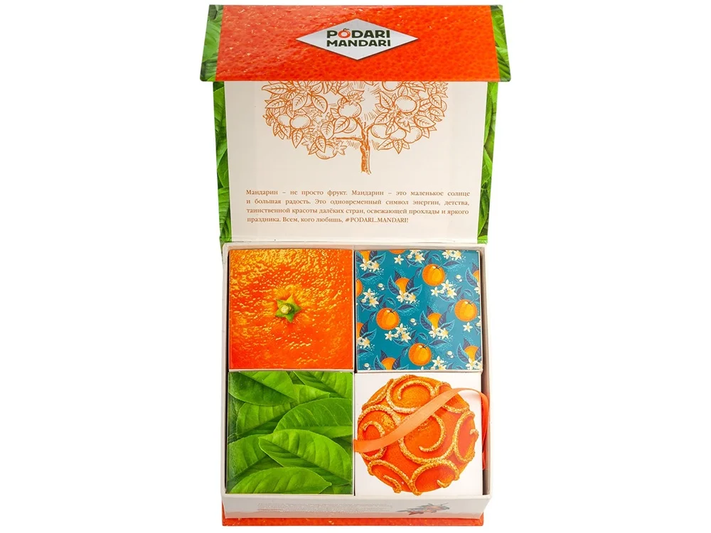 Подарочный набор с чаем и сладостями ПодариМандари мультиколор - фото 3