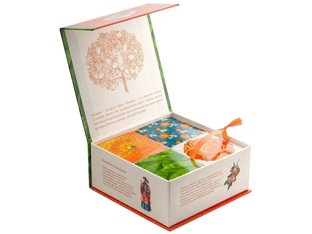 Подарочный набор с чаем и сладостями ПодариМандари мультиколор - фото 4