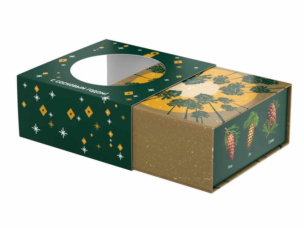 Подарочный набор c чаем «С сосновым годом!», мультиколор - фото 3