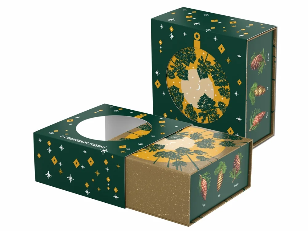 Подарочный набор c чаем «С сосновым годом!», мультиколор - фото 4