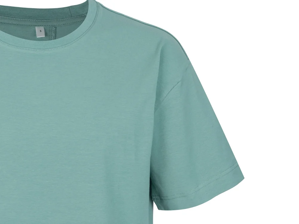 Футболка оверсайз Vienna унисекс припылено-бирюзовый M - фото 11