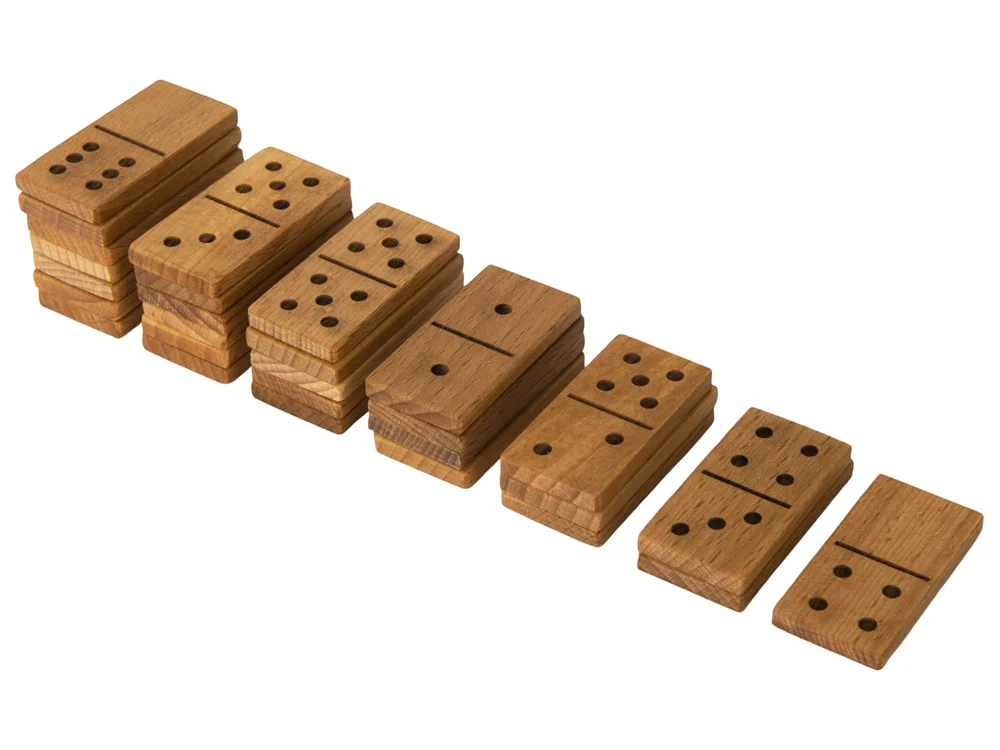 Игра Домино из массива бука натуральный - фото 6