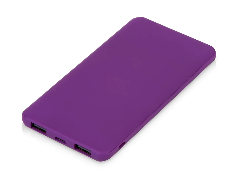 Подарочный набор COLOR IT с бутылкой для воды и повербанком 5000 mAh фиолетовый 600 мл - фото 4