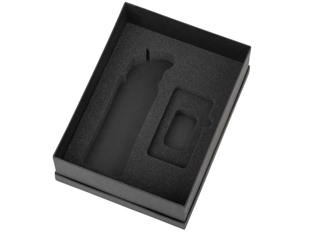Подарочный набор COLOR IT с бутылкой для воды и повербанком 5000 mAh черный 600 мл - фото 3