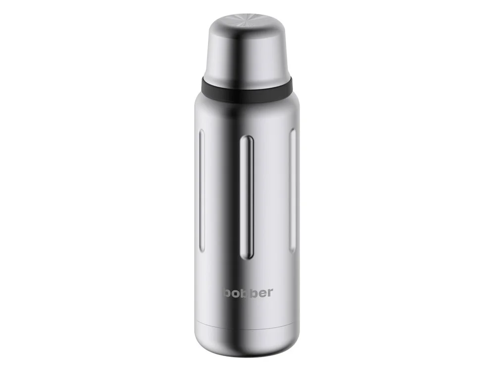 Вакуумный термос Flask 470 мл серебристый матовый - фото 2