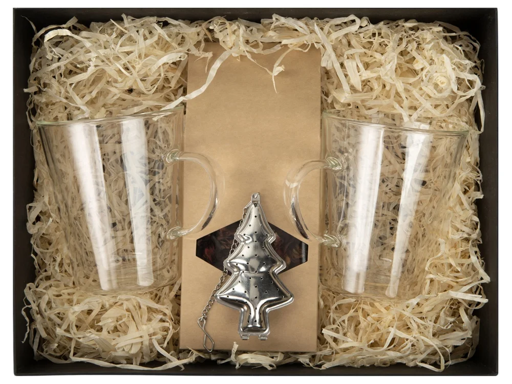 Подарочный набор Christmas tea прозрачный серебристый черный 2 х 320 - фото 3