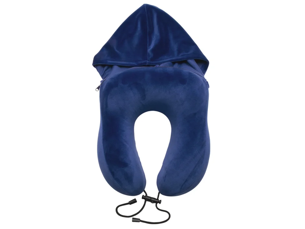 Подушка с эффектом памяти с капюшоном Dream Hood синий - фото 2