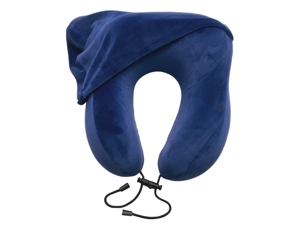 Подушка с эффектом памяти с капюшоном Dream Hood синий - фото 3