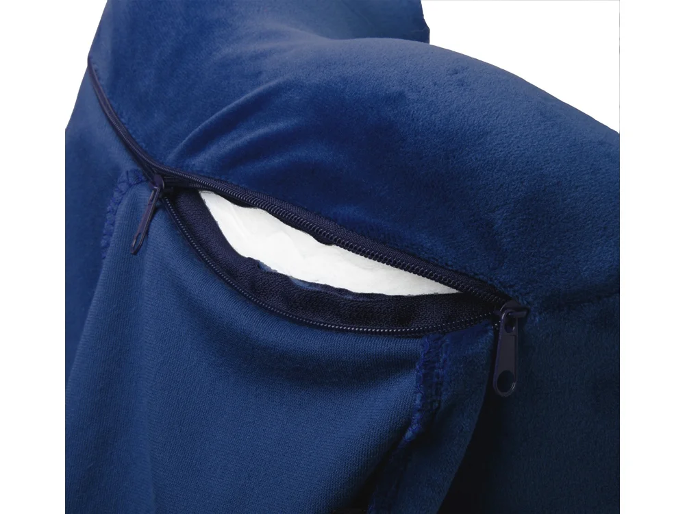 Подушка с эффектом памяти с капюшоном Dream Hood синий - фото 4