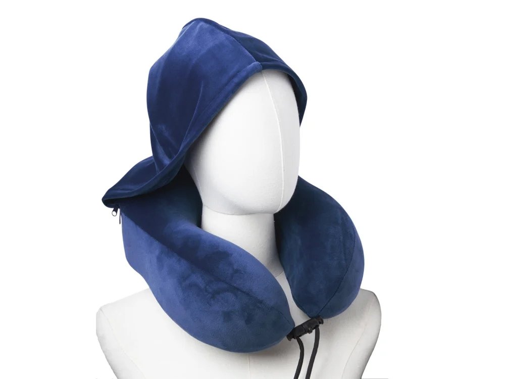 Подушка с эффектом памяти с капюшоном Dream Hood синий - фото 6