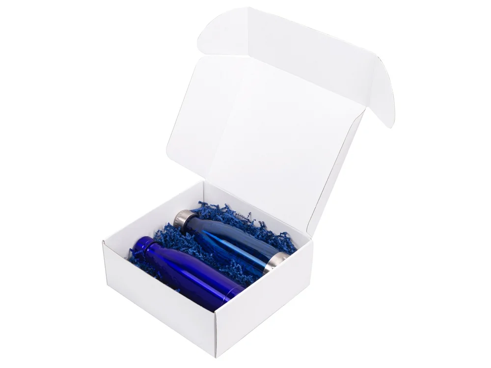 Подарочный набор с термосом и бутылкой Bottle set синий 550 мл 700 - фото 2