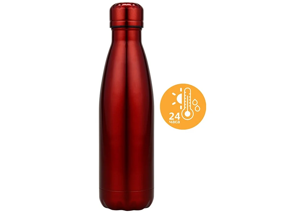 Подарочный набор с термосом и бутылкой Bottle set красный 550 мл 700 - фото 3