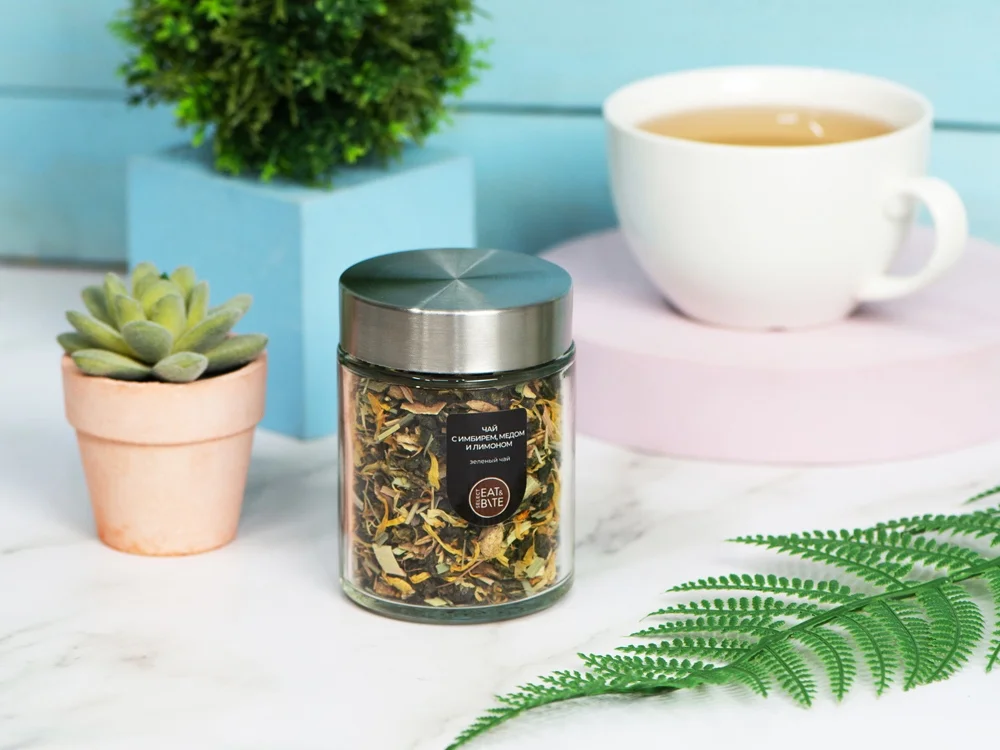 Чай зеленый с медом имбирем и лимоном серия Essence - фото 4