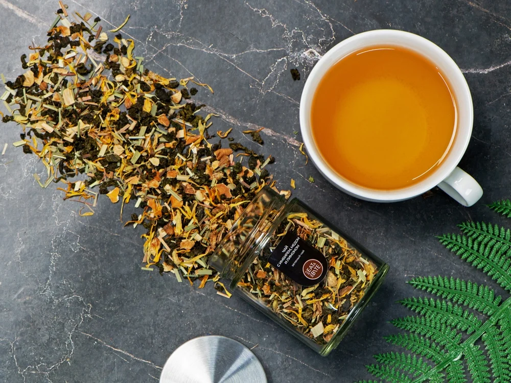 Чай зеленый с медом имбирем и лимоном серия Essence - фото 5