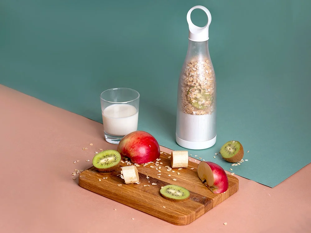 Портативный блендер Smoothie белый 450 мл - фото 10